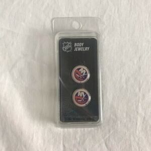 New York Islanders NEW 9/16" Surgical Steel Plugs Gauges Siskiyou Sports